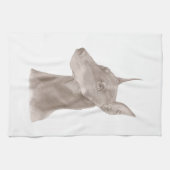 Doberman Portrait Handtuch (Horizontal)