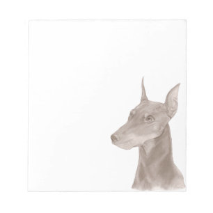 Doberman Portrait Notizblock