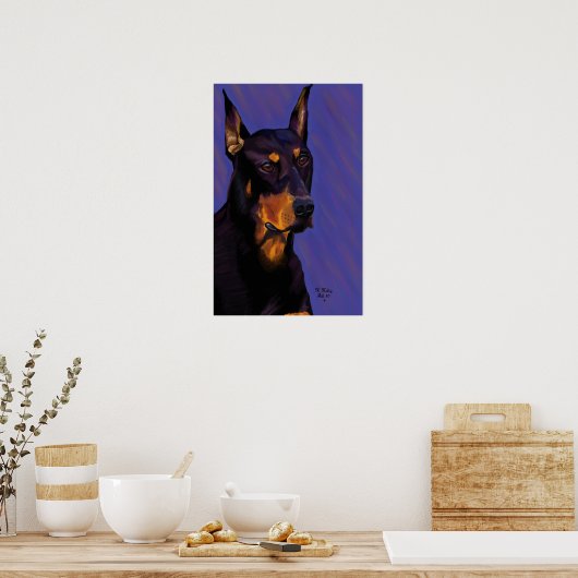 Doberman Poster (Küche)