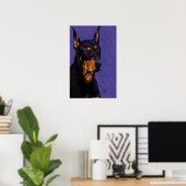 Doberman Poster (Heimbüro)