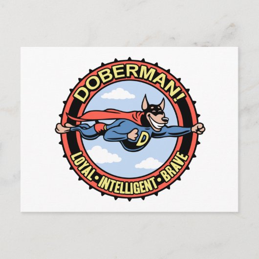 Doberman! Postkarte (Vorderseite)