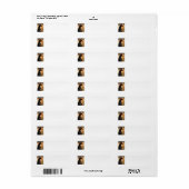 Doberman Profile Address Label (v. 9-3) (Vorne)