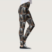Doberman Pumpkins Halloween Beängstigend Leggings (Rechts)