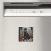 Doberman Pumpkins Halloween Beängstigend Magnet (In Situ (Geschirrspüler))