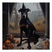 Doberman Pumpkins Halloween Beängstigend Poster (Vorderseite)
