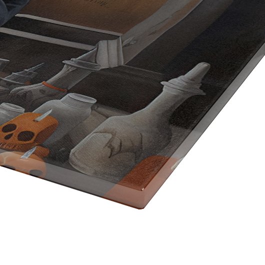 Doberman Pumpkins Halloween Beängstigend Schneidebrett (Ecke)