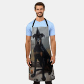 Doberman Pumpkins Halloween Beängstigend Schürze (Getragen)