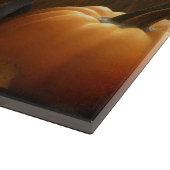 Doberman Puppy Autumn Delight Pumpkin Schneidebrett (Ecke)