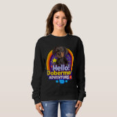 Doberman Puppy Dog Sweatshirt (Vorne ganz)