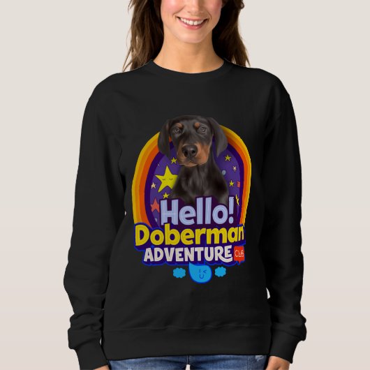 Doberman Puppy Dog Sweatshirt (Vorderseite)