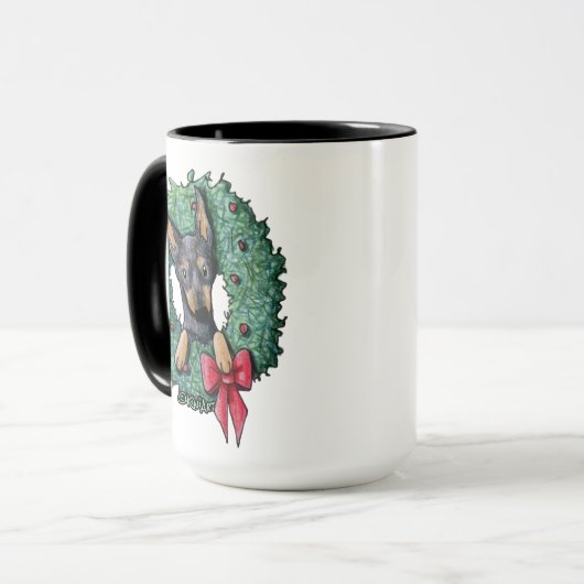 Doberman Puppy Tasse (Vorderseite Links)