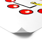 Doberman Red Joker Poster (Ecke)