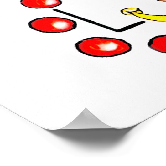 Doberman Red Joker Poster (Ecke)