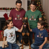 Doberman Reindeer T-Shirt