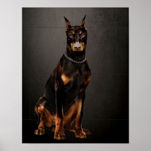 Doberman Reliable Guard Doberman Dog Poster (Vorne)