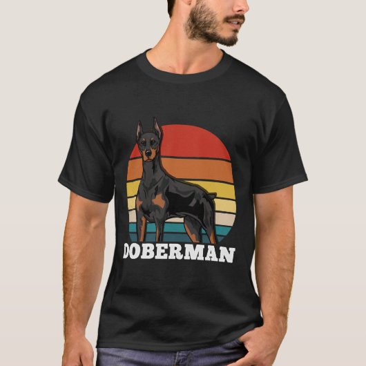 Doberman Retro 625 T-Shirt (Vorderseite)