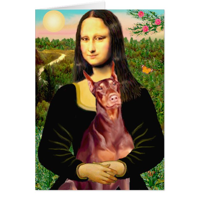 Doberman (rot) - Mona Lisa (Vorne)