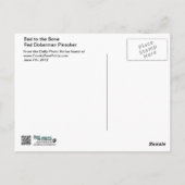 Doberman - Rot - Schlecht zum Knochen Postkarte (Rückseite)