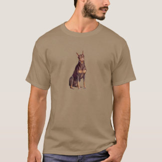 Doberman (rote Sitzfläche) T-Shirt