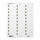 Doberman-Rücksendeadresse (Vorne)