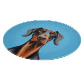 Doberman Schneidebrett (Ecke)