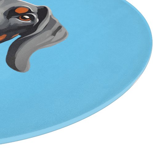 Doberman Schneidebrett (Ecke)