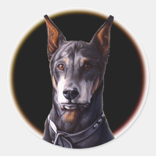 Doberman Stickers Doberman Pinscher Dog Stickers