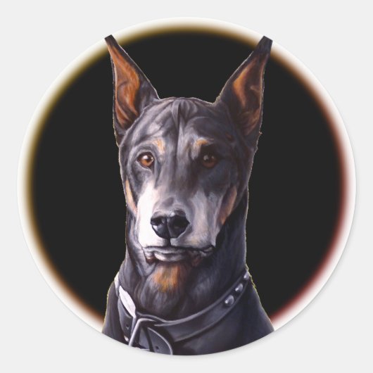 Doberman Stickers Doberman Pinscher Dog Stickers (Vorderseite)