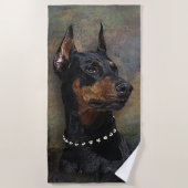 Doberman Strandtuch (Vorderseite)