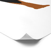 DoberMan Superhero Poster/Print 2 Template Poster (Ecke)