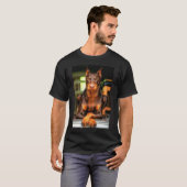 Doberman-T-Shirt T-Shirt (Vorne ganz)