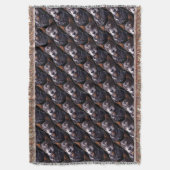 Doberman Throw Blanket Doberman Pinscher Blanket Decke (Vorderseite Vertikal)
