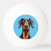 Doberman Tischtennisball (Vorderseite)