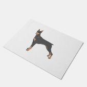 Doberman-Toto Fußmatte (Schrägansicht)