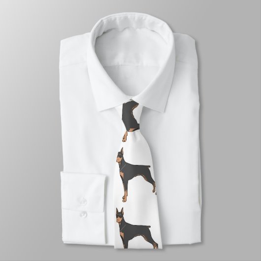 Doberman-Toto Krawatte (Gebunden)