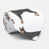 Doberman-Toto Krawatte (Gerollt)