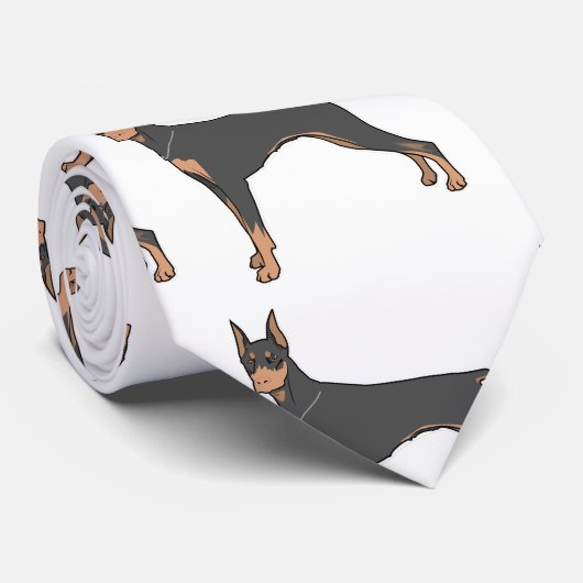 Doberman-Toto Krawatte (Gerollt)