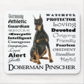 Doberman Traits Mousepad (Vorne)