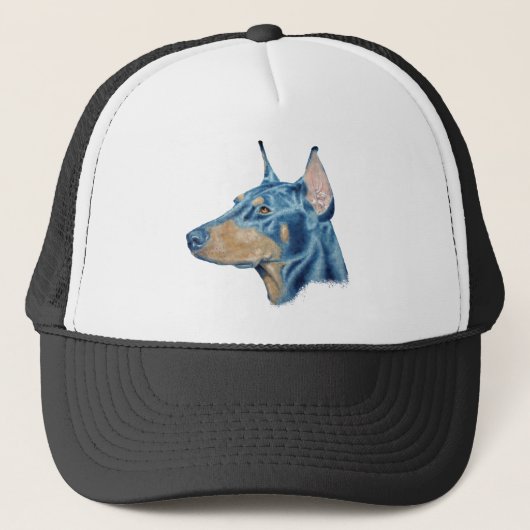 Doberman Truckerkappe (Vorderseite)