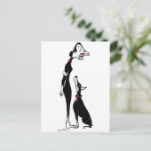 Doberman und Doberwoman Postkarte (Stehend Vorderseite)
