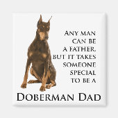 Doberman Vater Magnet (Vorne)