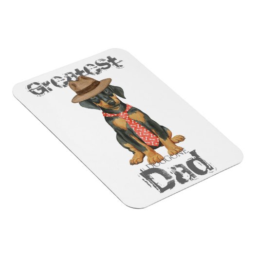 Doberman Vater Magnet (Rechte Seite)