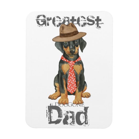 Doberman Vater Magnet (Vertikal)