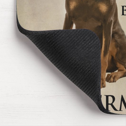 Doberman Vater Mousepad (Ecke)