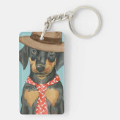 Doberman Vater Schlüsselanhänger (Rückseite)