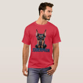 Doberman Vater T-Shirt (Vorne ganz)