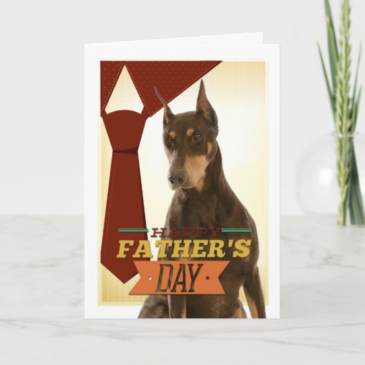 Doberman-Vatertagskarte Karte (Vorderseite)