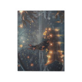 Doberman Weihnachts Feierliche Reise Notizblock (Rotiert)