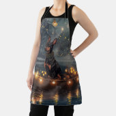 Doberman Weihnachts Feierliche Reise Schürze (InSitu)