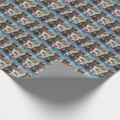 Doberman Winter Wonderland Christmas Joy Geschenkpapier (Ecke)